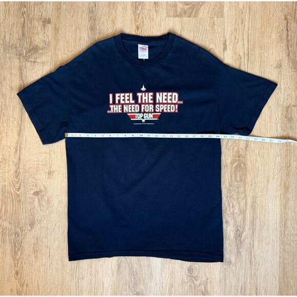 Tennessee River 2004 Graphic T-Shirt Navy L Top Gun Quote Need For Speed Tee - Picture 3 of 5